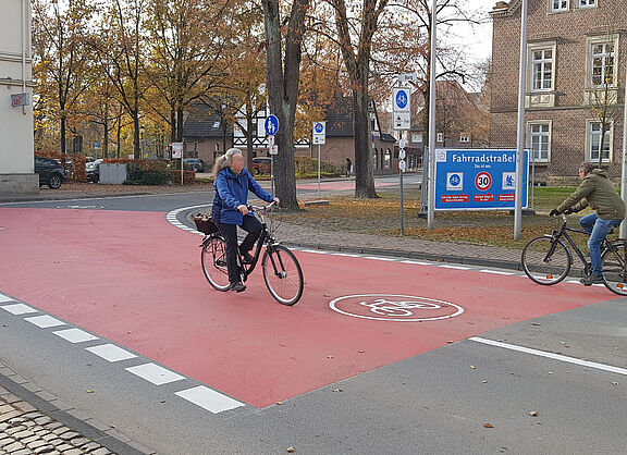 Fahrradstraße Borg-Steverstraße