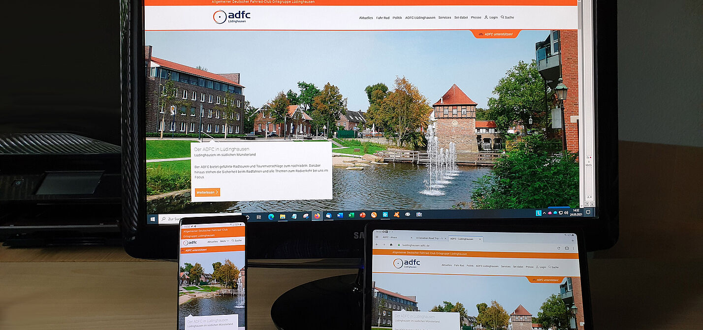 Homepage_3Geräte Neue Homepage auf 3 Geräten