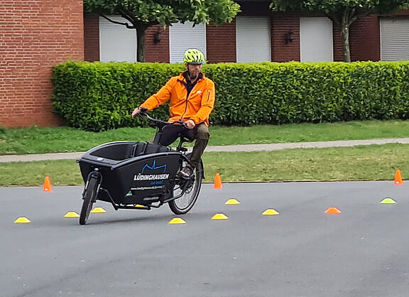 Sicher mit dem Lastenrad