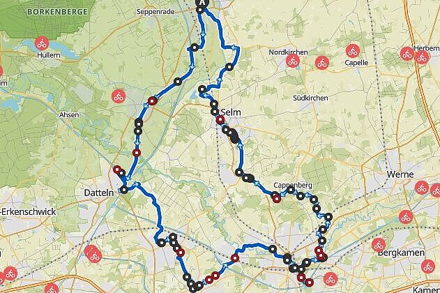 Karte zur Tour