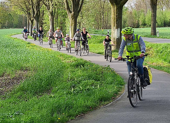 Radtour zu den Alpakas