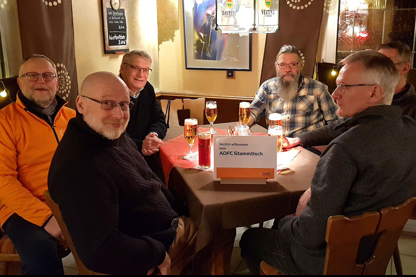 Letzter Stammtisch im Lokal Zur Mühle